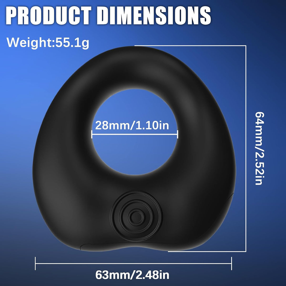 Paar-Vibratoren Cockring Penistrainer Hodenringe mit 12 Vibratoren Modi