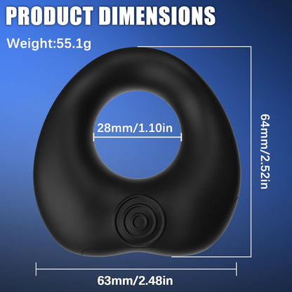 Paar-Vibratoren Cockring Penistrainer Hodenringe mit 12 Vibratoren Modi