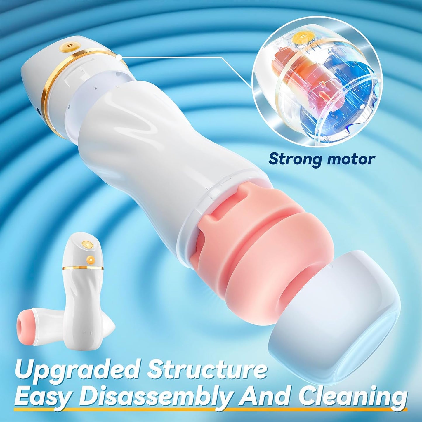 KI-interaktiver Saugmasturbator Penis Stroker Sexmachine mit 7 Vibrations und Saugmodi