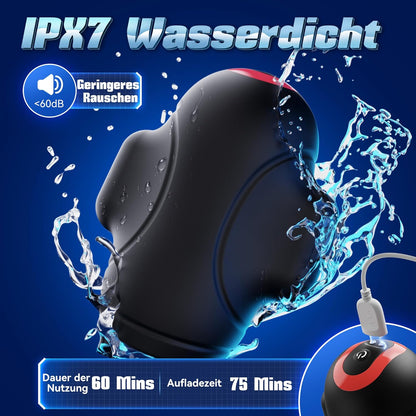 4 IN 1 Penis Trainer Eichel Stimulator Blowjob Masturbator mit 10 Bieten & 10 Vibrations