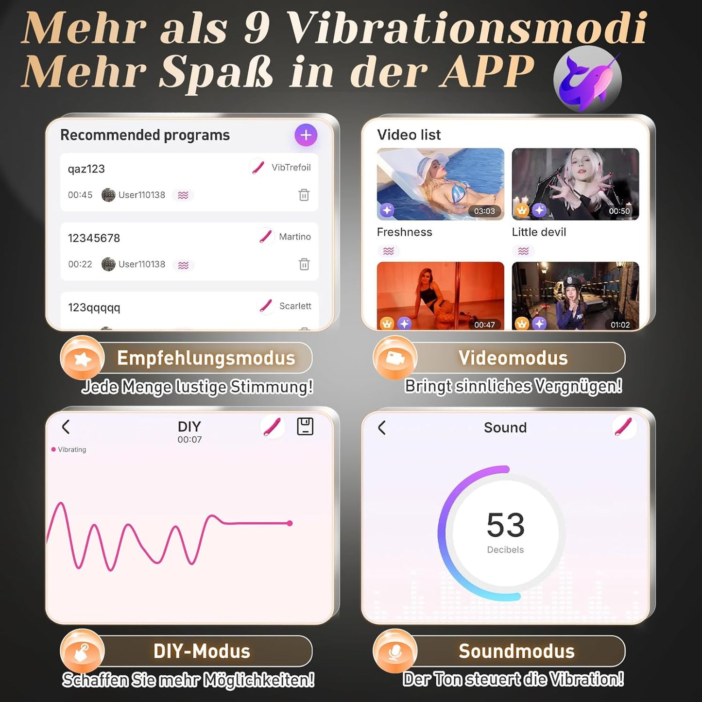 Klassischer Vibrator Realistische Dildo mit 10 Vibration