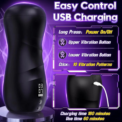 Automatischer Masturbator Blowjob Maschine Penis Stroker mit 100 Play Styples