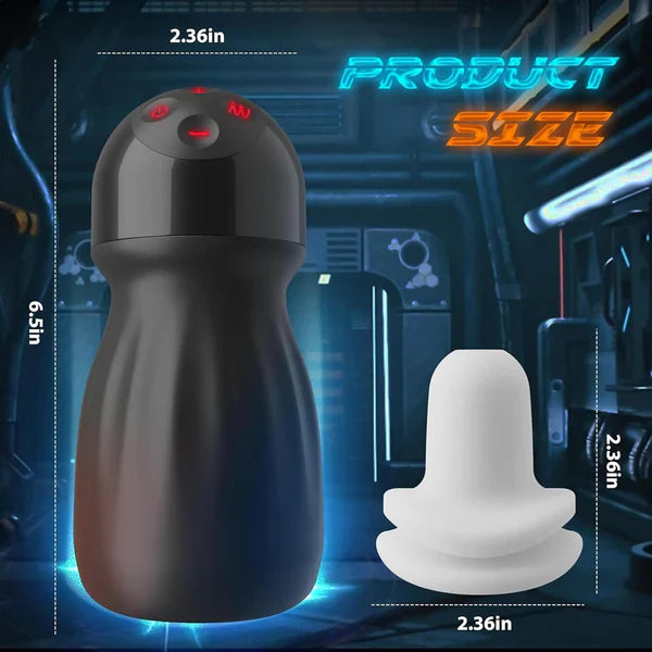 360° Vollumhüllungs Penistrainer Vibrator Masturbator mit 10 Vibrations und Trainingsmodi