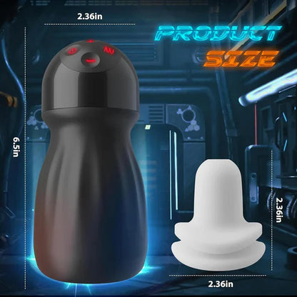 360° Vollumhüllungs Penistrainer Vibrator Masturbator mit 10 Vibrations und Trainingsmodi