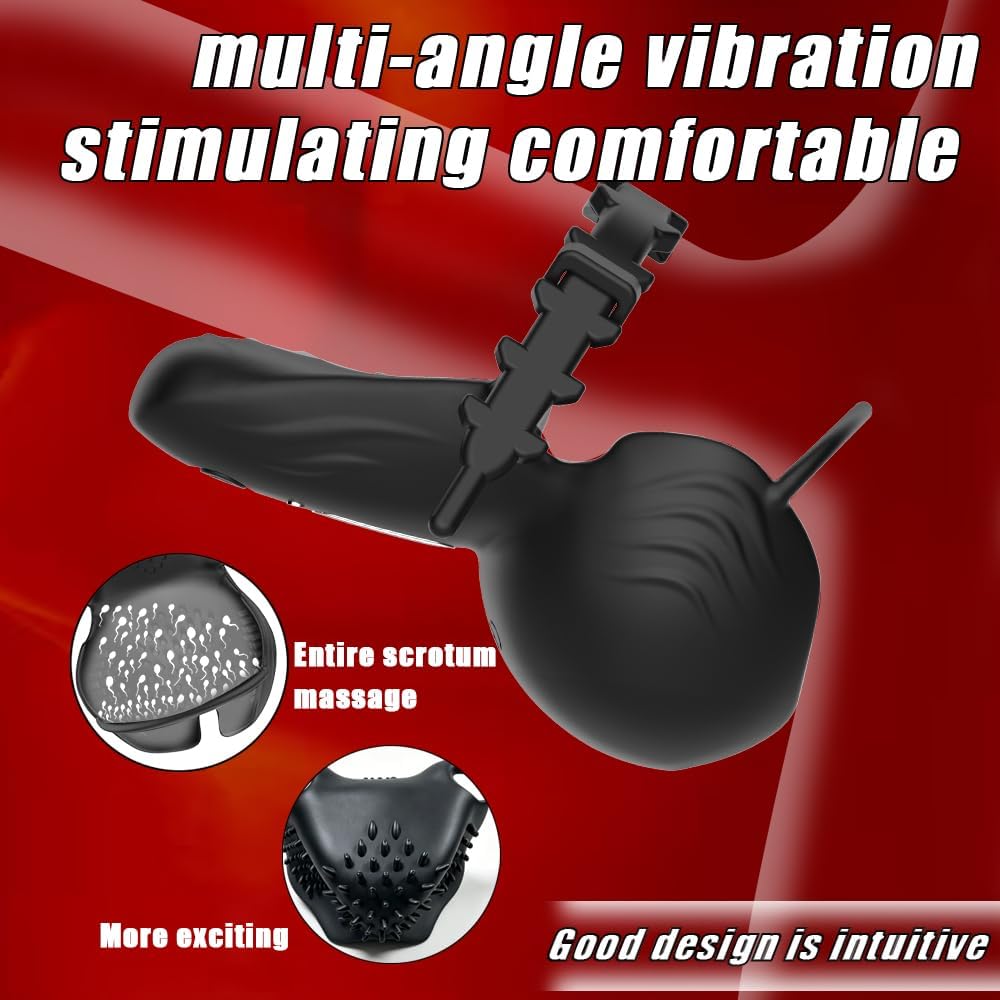 App-Steuerung Hodenstimulator Trainer Penisring Vibrator mit 10 Vibrationsmodi