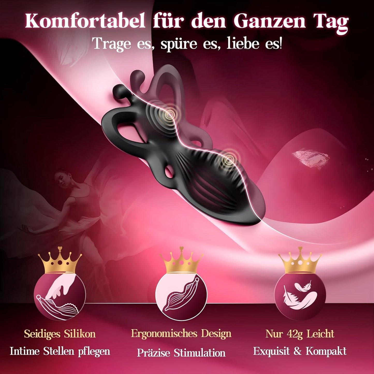 Butterfly Klitoris Vulva Vibrator mit 9 Vibrationen & APP Fernbedienung