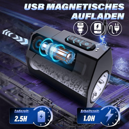 Elektrischer Masturbator Penistrainer Stroker mit 7 Vibrationsmodi und 5 Rotationsgeschwindigkeiten
