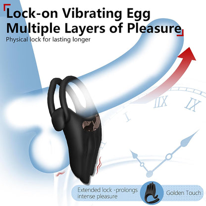 App Steuerung Penistrainer Vibrator Cock Ring Stimulatot mit 9 Vibrations Modi