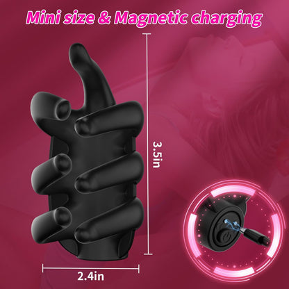 Finger-Like Penistrainer Glans Vibrator Stimulator mit 10 Vibrationsmodi