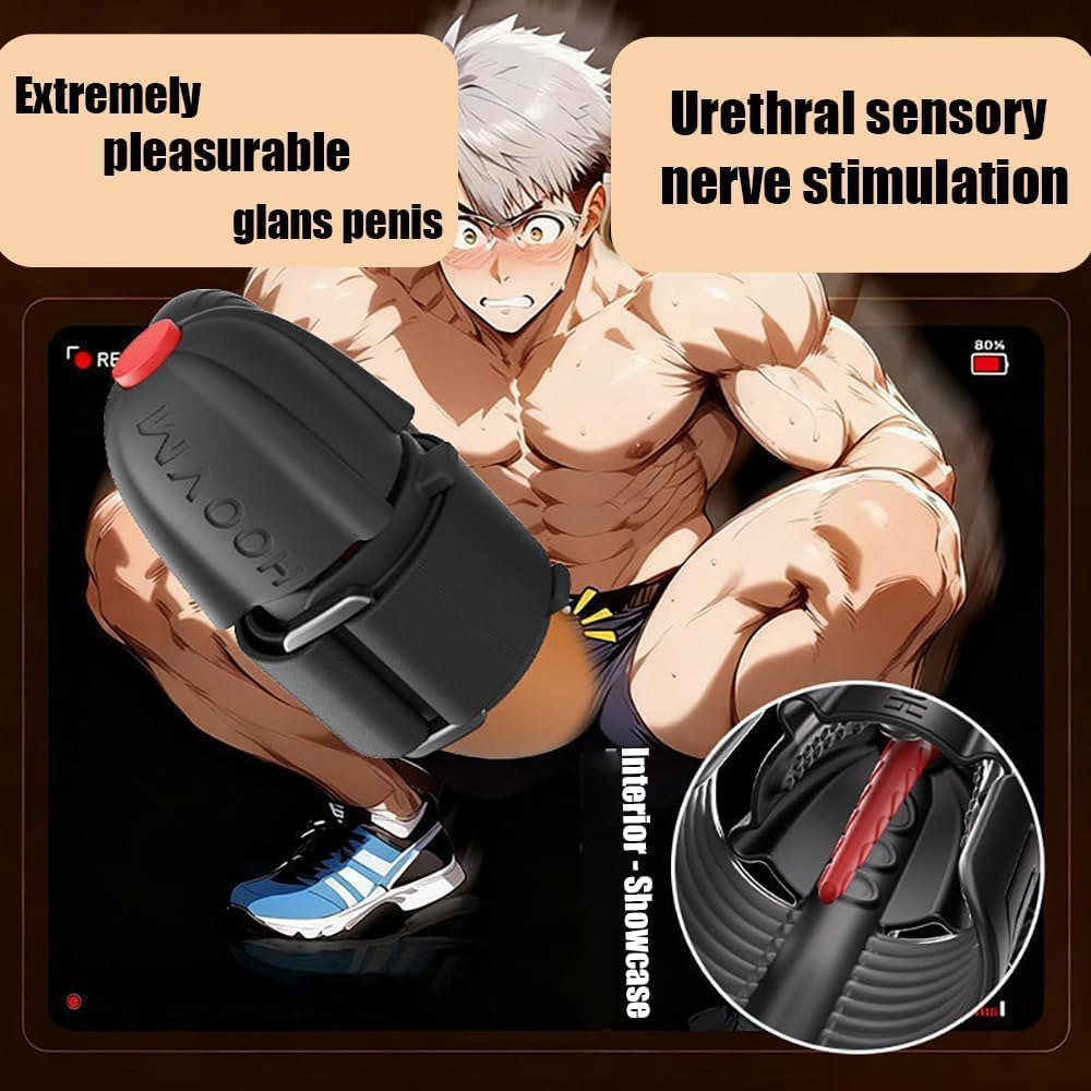 Elektrischer Penis Trainer Eichel Massager Vibrator Masturbatoren mit 10 Vibrationsmodi