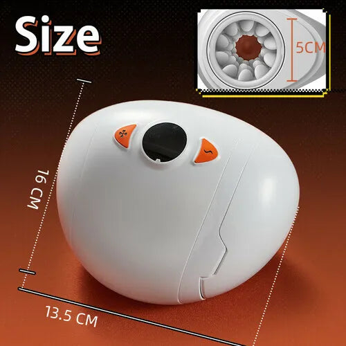 Hochgeschwindigkeits Doppelter Stimulation Masturbator mit 10 Teleskop & Vibrationsmodi