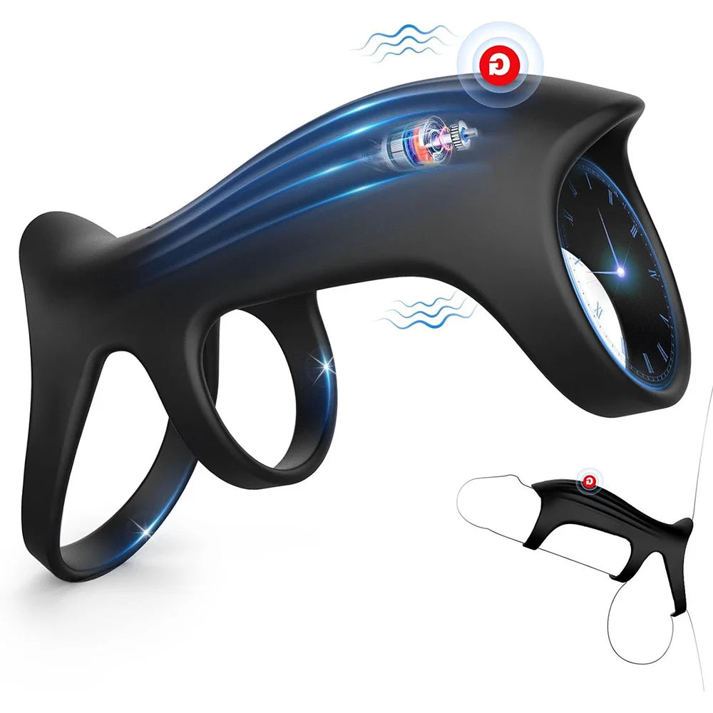 180° Penistrainer Vibrator Stimulator Penishülle mit 10 Vibrationsmodi