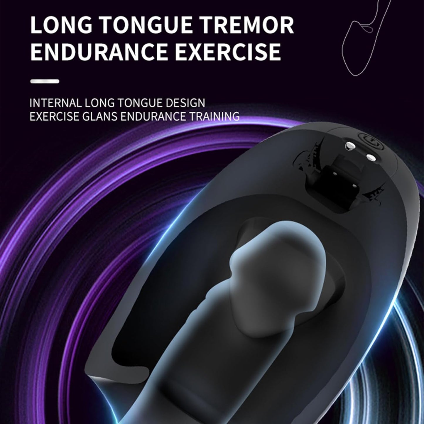 3 IN 1  Penisvibrator Eicheltrainer Massage Masturbator mit 10 Vibrationsmodi