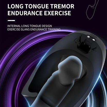 3 IN 1  Penisvibrator Eicheltrainer Massage Masturbator mit 10 Vibrationsmodi