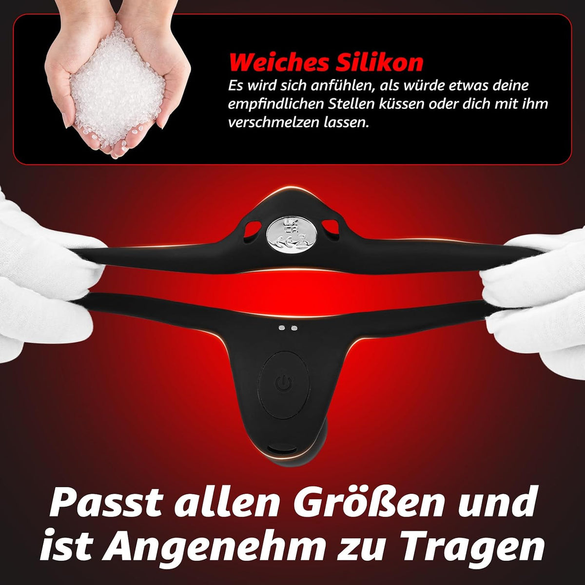 4 IN 1 Tragbarer Analvibrator Penisring Hodenvibration mit Stoßfunktion & 9 Kraftvolle Modi