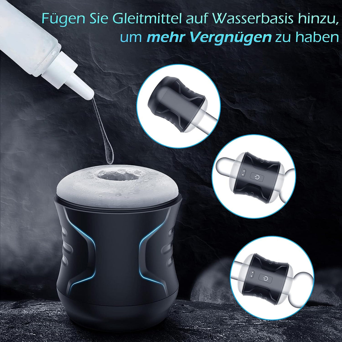 Automatischer Masturbator Penistrainer Oral Stroker mit 12 Vibrationsmodi