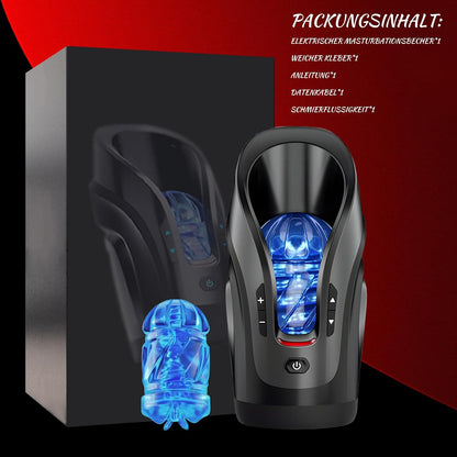 Cannon King Mini Elektrischer Masturbator Cup mit 10 Stoßmodi und 10 Geschwindigkeitsstufen