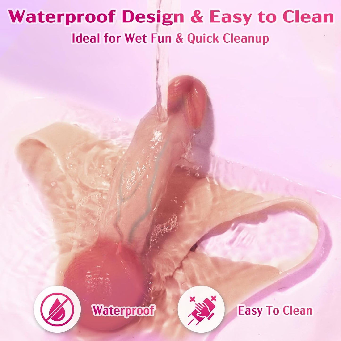 Realistischer Ultra-elastischer Tragbarer Strap-On Dreieck Dildo Vibrator zum Aufschnallen