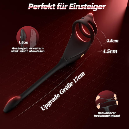 APP Steuerung Penisring Prostate Massager Anal Vibrator mit 10 Vibrationsmodi