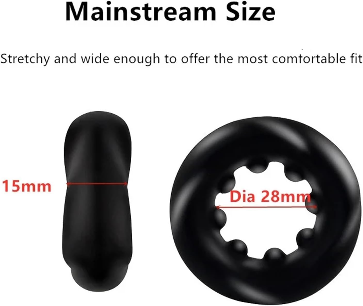 Elektrischer Penisringe Glans Trainer Vibrator mit 4 Kraftvolle Vibrationsmodi