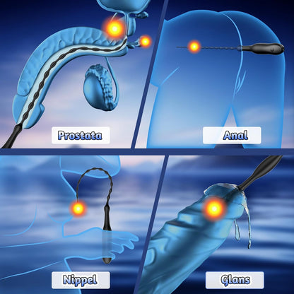 Urethral Dilator Dilatoren Penis Plug Stimulator Vibrator mit 10 Vibrationsstufen