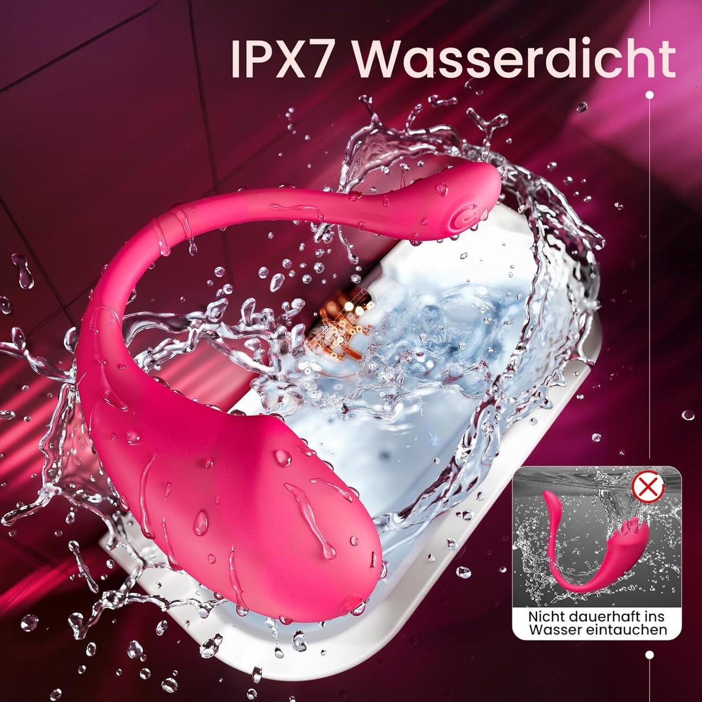 KI-Sync Vibrator Klitoris Stimulator mit 10 Vibration Modi