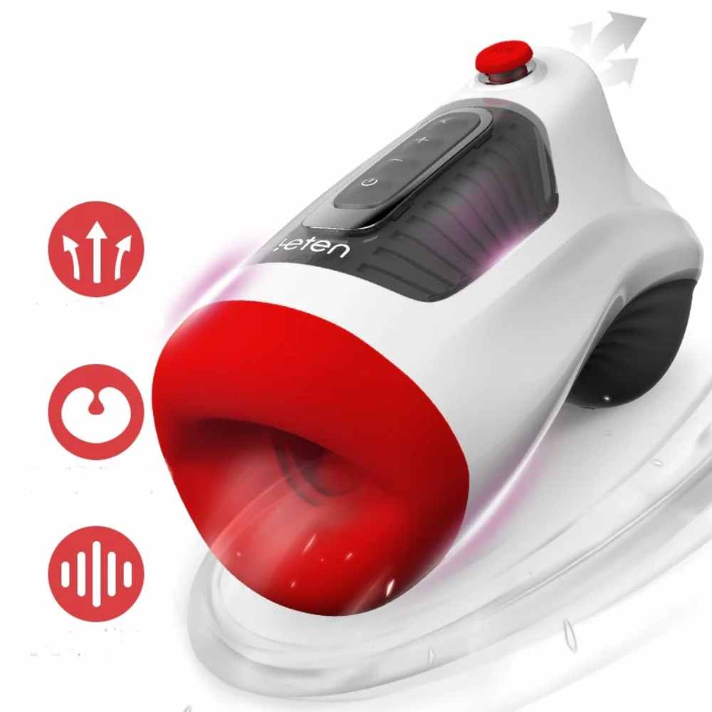 Leten Air Blast 3 + 7 Modi für Front Elektrischer Masturbator Cup Blowjob Maschine