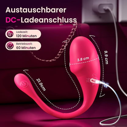 KI-Sync Vibrator Klitoris Stimulator mit 10 Vibration Modi