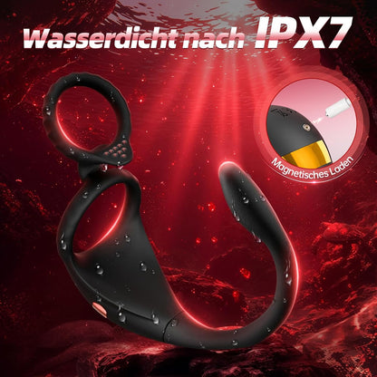 APP Steuerung Penisring Prostate Massager Anal Vibrator mit 10 Vibrationsmodi