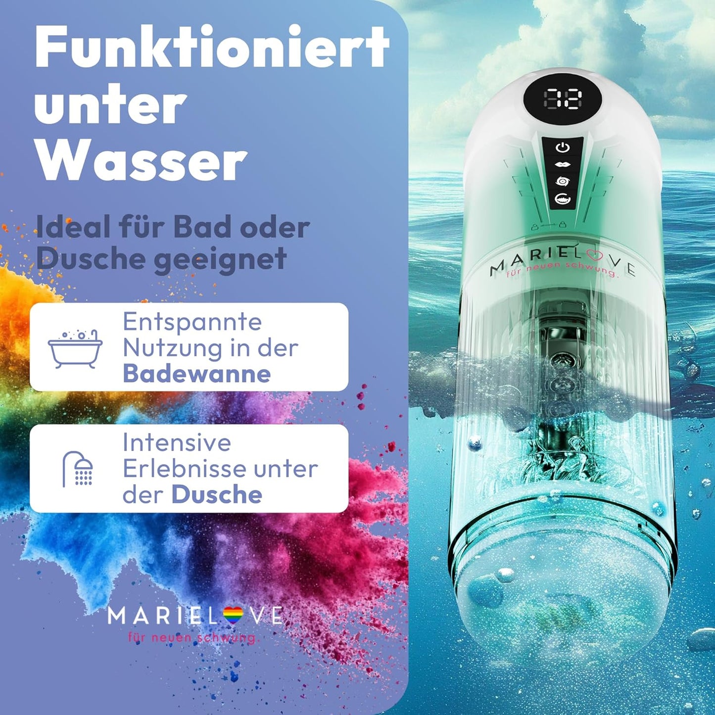 APP-Steuerung Elektrischer Masturbator Penispumpe mit Vibration & Saug & Teleskopfunktion