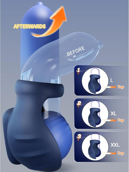 Dual Cockring  Penistrainer Hodenvibrator Massagegerät mit 10 Vibrationsmodi