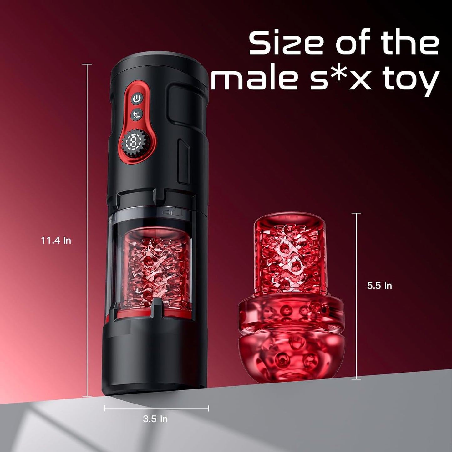Automatischer Masturbator Penispumpe Blowjob-Maschine mit 5 Stößen und 9 Rotationen