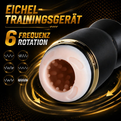 Elektrischer Masturbator Penis Trainer Stroker Blowjob mit 6 Rotations Massagefunktion