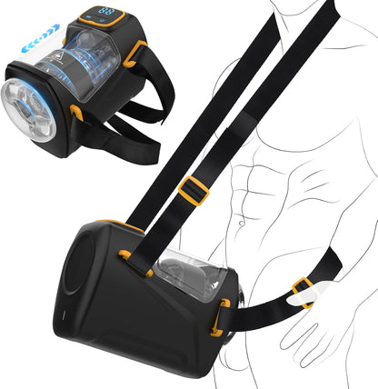 Tragbarer Automatischer Masturbator Stroker Blowjob mit 9 Stoß und 9 Vibrationsmodi