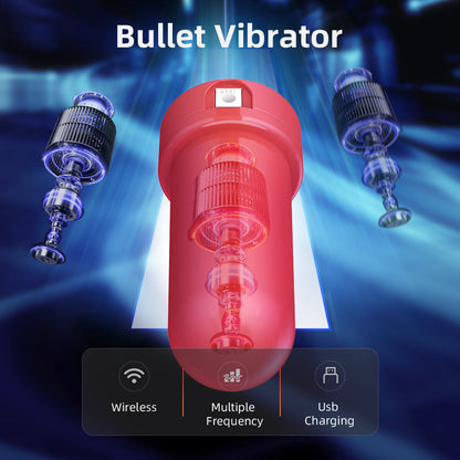 Elektrischer Penistrainer Eichelvibrator Stimulator Masturbator mit 10 Vibrationsmodi