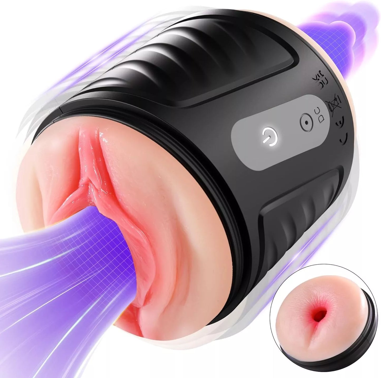 3 IN 1 Realistischer Elektrischer Masturbator Penistrainer mit 10 Leistungsstarke Vibrationen